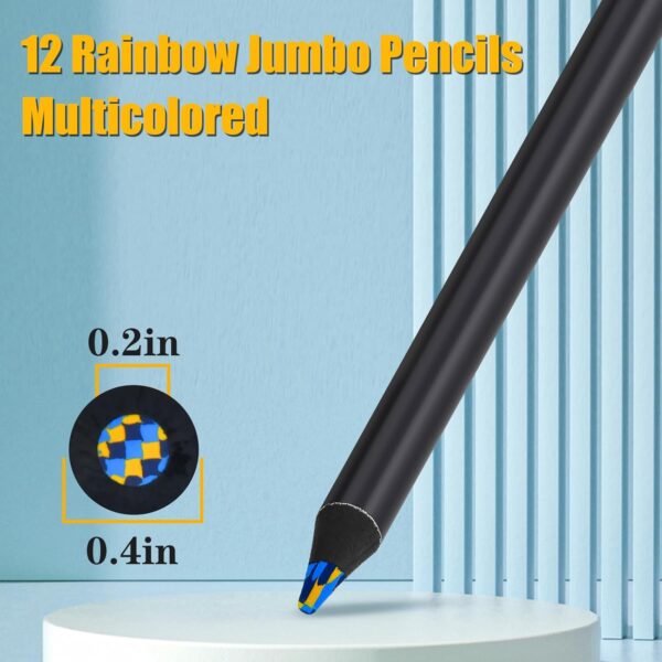 Rainbow Pencils for Kids & Teens, Valentines Gifts, Easter Basket Stuffers - Image 8