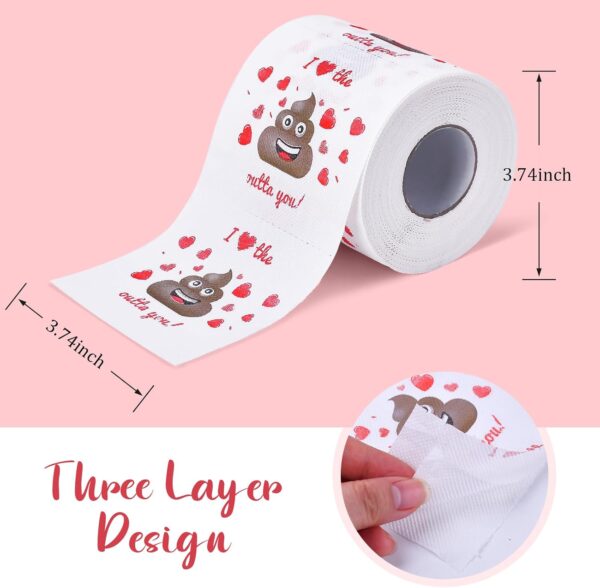 Funny Valentine's Day Toilet Paper Gift, Romantic Novelty Gag Gift for Him & Her - Image 5