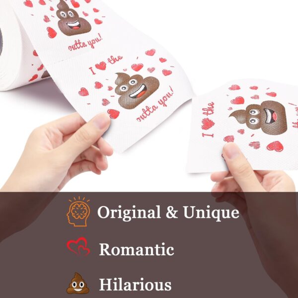 Funny Valentine's Day Toilet Paper Gift, Romantic Novelty Gag Gift for Him & Her - Image 7