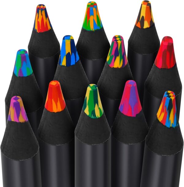 Rainbow Pencils for Kids & Teens, Valentines Gifts, Easter Basket Stuffers