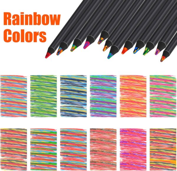 Rainbow Pencils for Kids & Teens, Valentines Gifts, Easter Basket Stuffers - Image 6