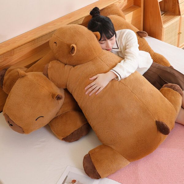 Giant Kawaii Capybara Plush Doll Floor Mat for Home Decor Gift for Boys & Girls - Image 5