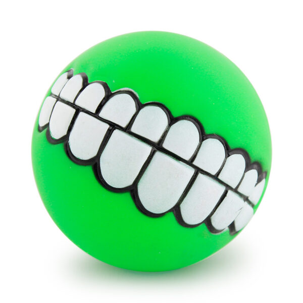 Funny Teeth Dog Chew Ball – Interactive Squeaky Toy for Pets - Image 11