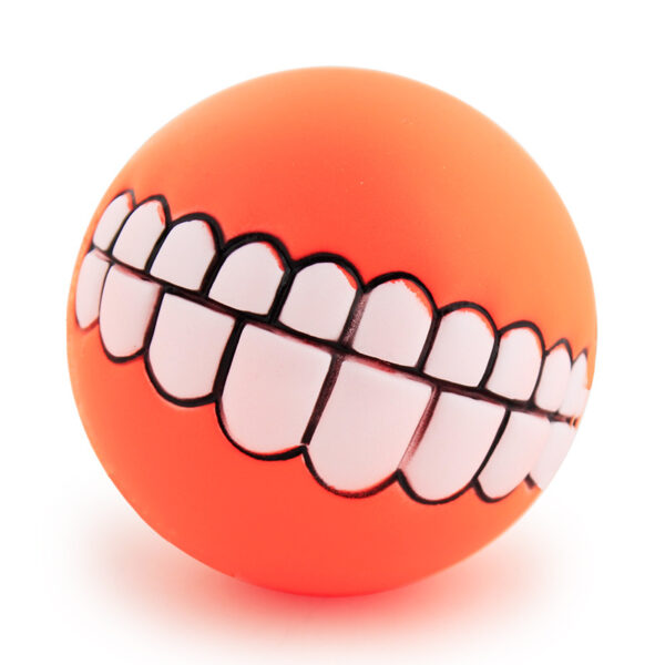 Funny Teeth Dog Chew Ball – Interactive Squeaky Toy for Pets - Image 10
