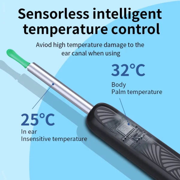 NE3 Wireless Ear Cleaner with Camera & LED Light – Smart Otoscope Kit - Image 5