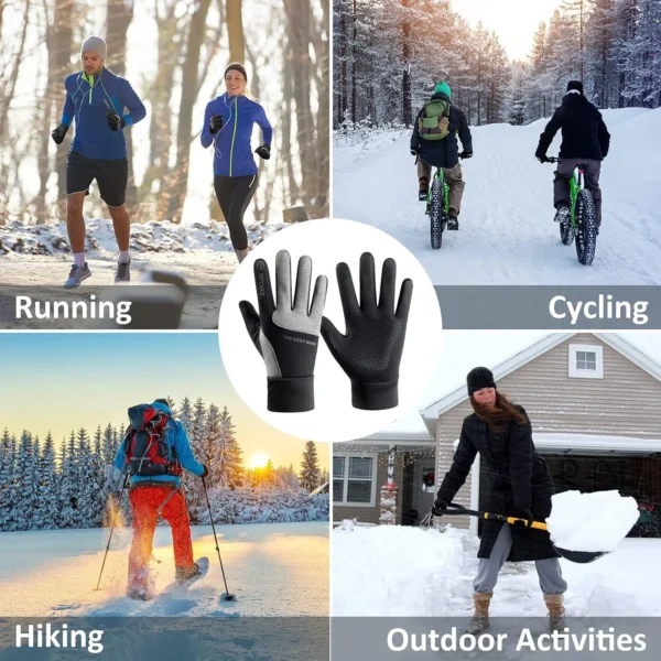 Winter Thermal Touch Screen Gloves Waterproof Windproof Heated Gloves - Image 6