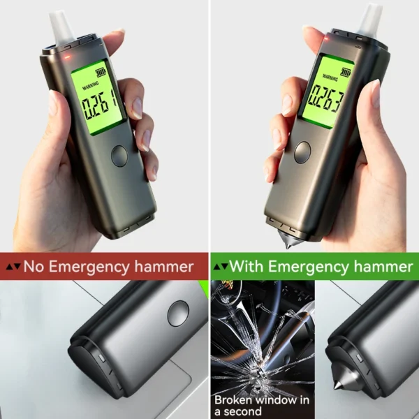 Rechargeable Digital Breathalyzer | Portable Alcohol Tester with High Accuracy - Image 6