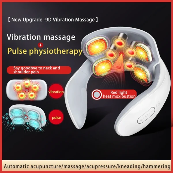 Smart Neck Massage Instrument with Heating Compress for Portable Neck and Shoulder Relief - Image 2