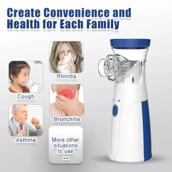Portable Nebulizer Silent Mesh Handheld Inhaler for Kids & Adults - Image 4