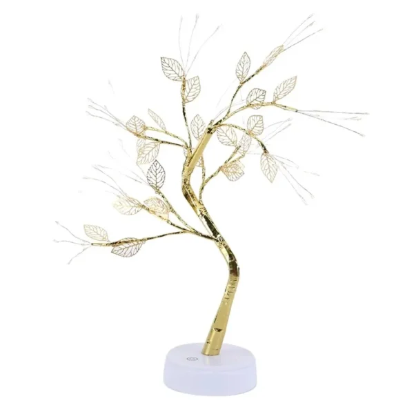 LED Rose Leaf Table Lamp USB Christmas Tree Light DIY Night Light Decoration - Image 5