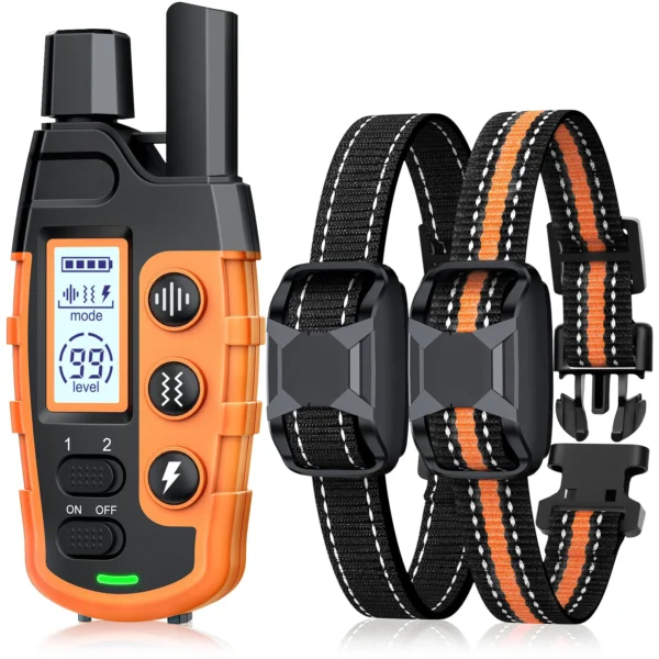 3300Ft Waterproof Electric Dog Training Collar with Remote for 5-120lbs Dogs