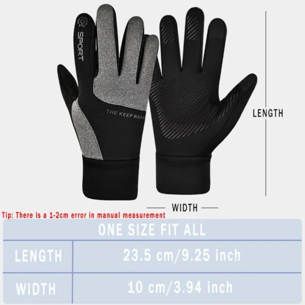 Winter Thermal Touch Screen Gloves Waterproof Windproof Heated Gloves - Image 4