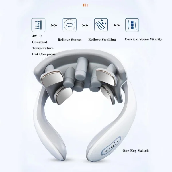 Smart Neck Massage Instrument with Heating Compress for Portable Neck and Shoulder Relief - Image 6
