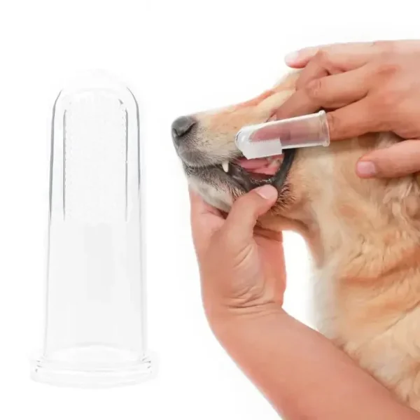 Pet Finger Toothbrush - Food Grade Silicone for Dog and Cat Teeth Cleaning - Image 3