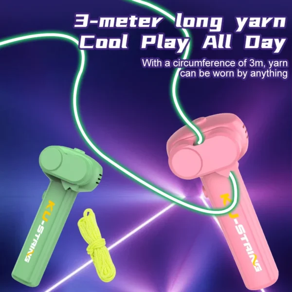 Electric Luminous String Launcher Toy - Glow in The Dark Stress Relief for Kids - Image 3