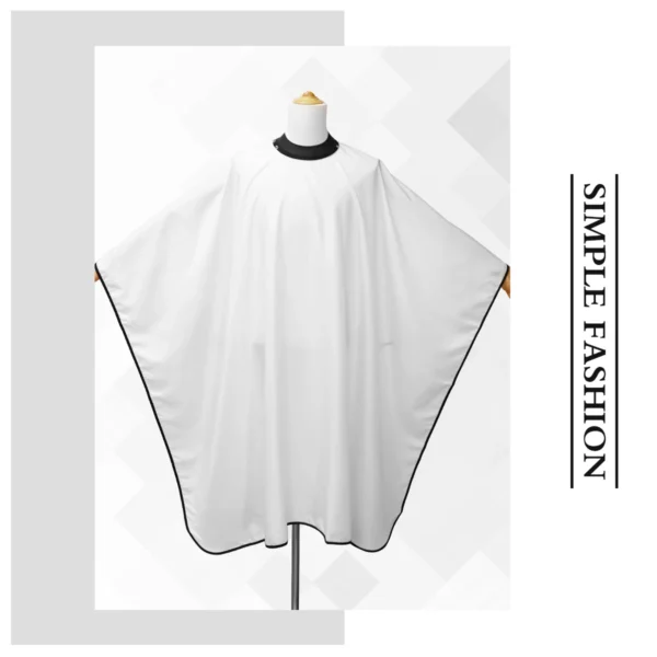 Barbershop Silicone Neckline Hairdressing Gown Buckle Waterproof Haircut Cloth Barbershop Non-slip Cape Styling Tools - Image 3