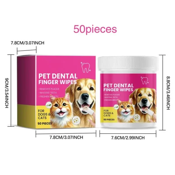 Pet Finger Teeth Cleaning Wipes - Oral and Gum Care for Dogs and Cats - Image 6