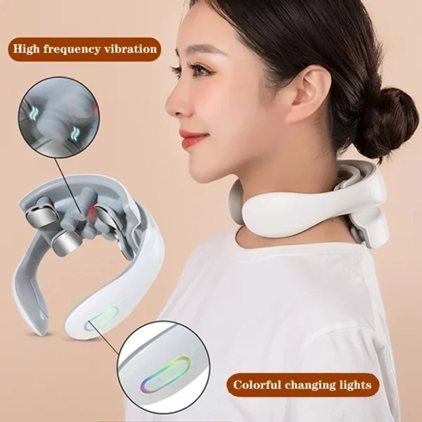 Smart Neck Massage Instrument with Heating Compress for Portable Neck and Shoulder Relief - Image 5