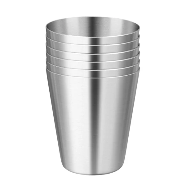 6Pcs Stainless Steel Travel Cups Set with Case, 30ml & 70ml for Whisky & Wine - Image 6