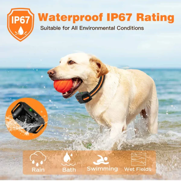 3300Ft Waterproof Electric Dog Training Collar with Remote for 5-120lbs Dogs - Image 5
