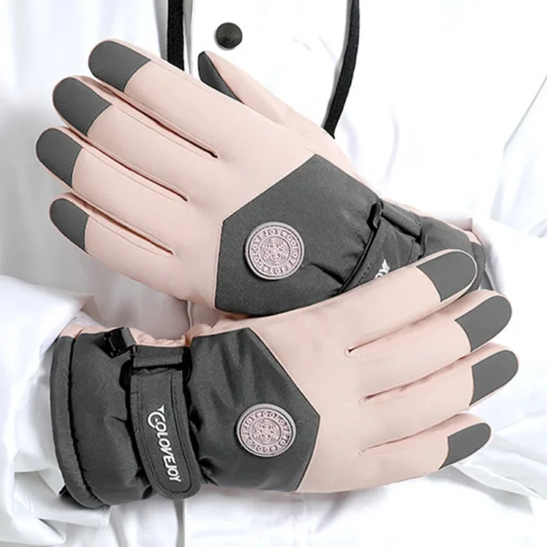 Waterproof Winter Skiing Gloves with Touch Screen for Men & Women - Image 5