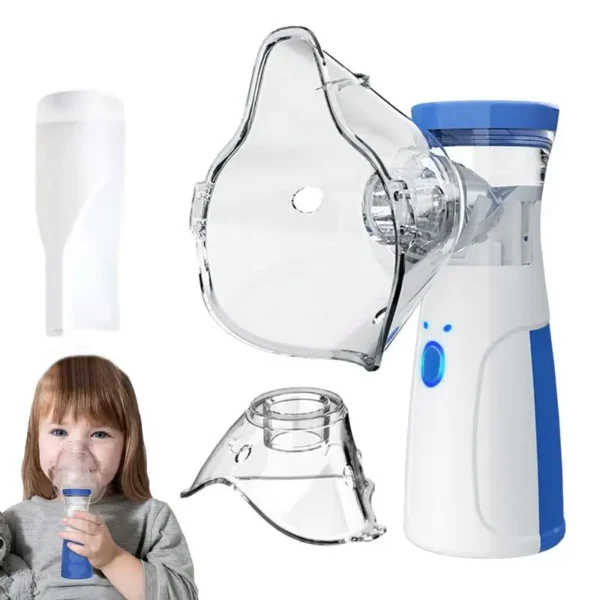 Portable Nebulizer Silent Mesh Handheld Inhaler for Kids & Adults