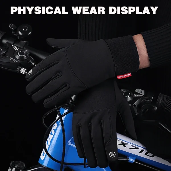 Men's and Women's Waterproof Touch Screen Winter Gloves - Image 4