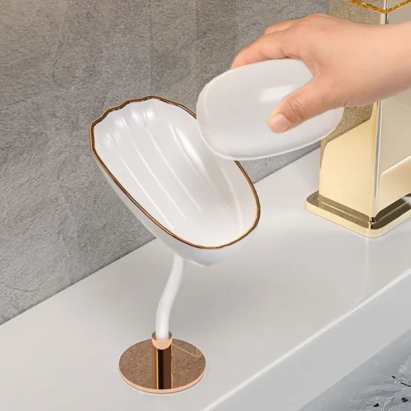 Creative Self-Draining Soap Holder - Bathroom Accessories Non-Slip Soap Box