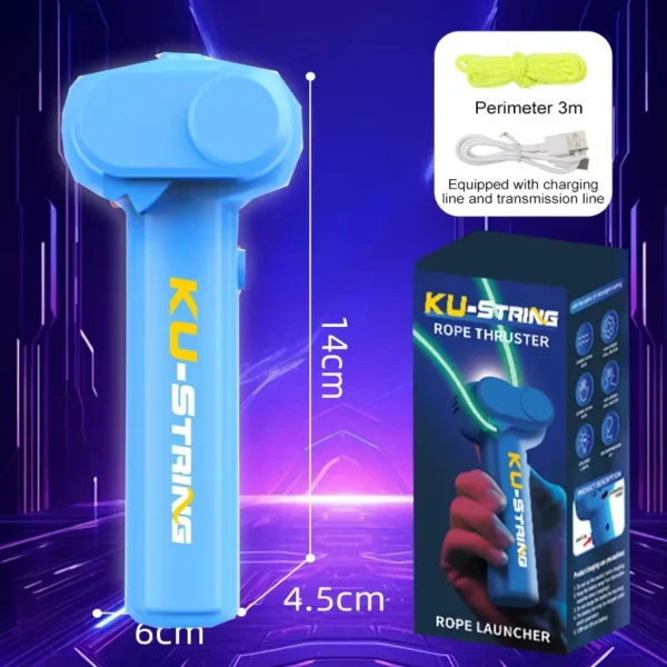 Electric Luminous String Launcher Toy - Glow in The Dark Stress Relief for Kids - Image 6