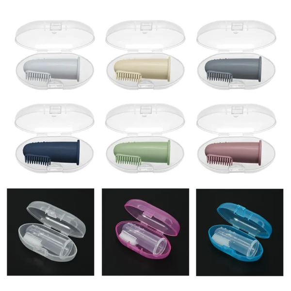 Baby Soft Silicone Finger Toothbrush - BPA-Free & Food Grade - Image 2