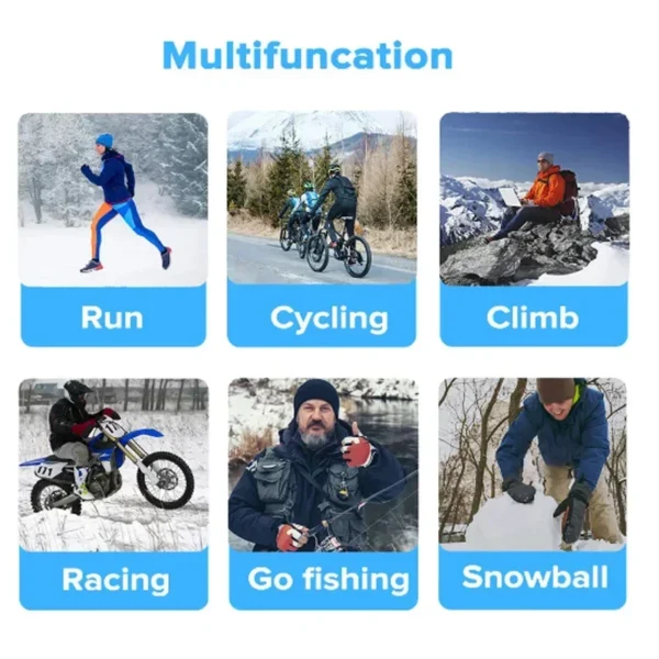 Waterproof Winter Skiing Gloves with Touch Screen for Men & Women - Image 6