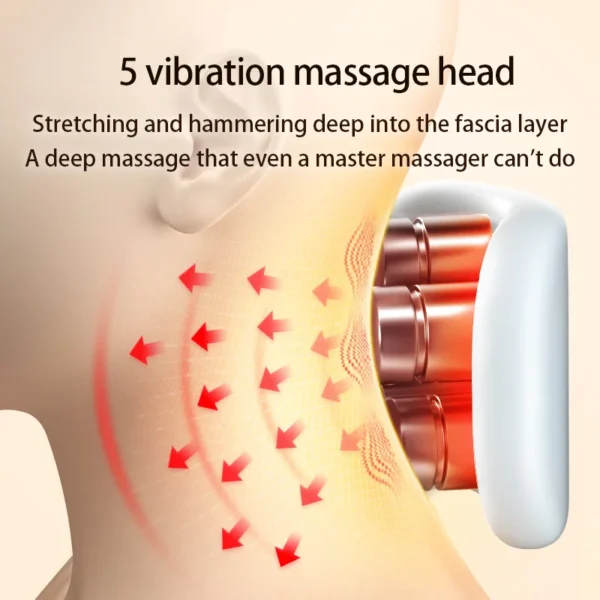 Smart Neck Massage Instrument with Heating Compress for Portable Neck and Shoulder Relief - Image 4