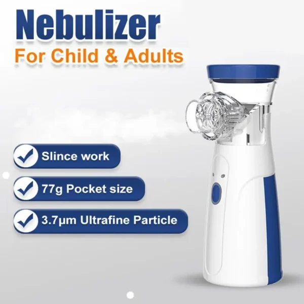 Portable Nebulizer Silent Mesh Handheld Inhaler for Kids & Adults - Image 3