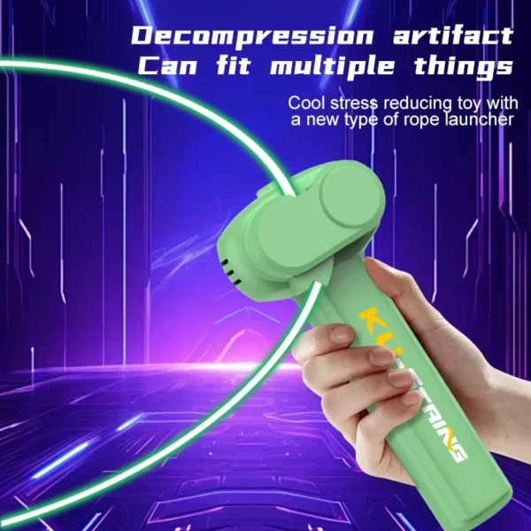 Electric Luminous String Launcher Toy - Glow in The Dark Stress Relief for Kids - Image 2