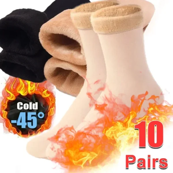 New Women Winter Thicken Warm Short Socks Thermal Cashmere Wool Socks Nylon Snow Velvet Boots Home Floor Calcetines Mujer