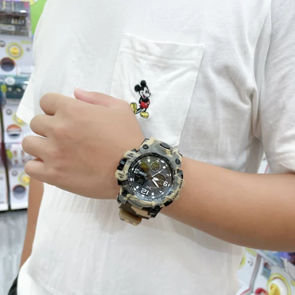 Luxury Men's LED Digital Quartz Watch, Military Sports Waterproof Wristwatch - Image 6