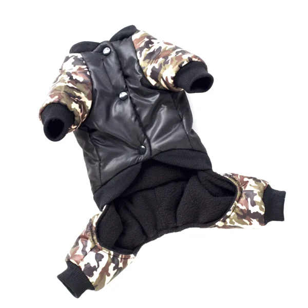 S to 2XL Large Dog Jacket Winter Warm Dog Clothes for Small Dogs Thicken Puppy Jumpsuit Camouflage FBI Big Dog Coat Pet Customes - Image 2