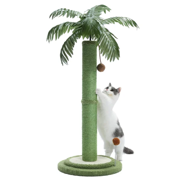 Cat Scratching Post Cat Scratcher for Large Cats with Interactive Balls Sisal Covered Kitten Scratch Posts for Indoor Cats - Image 6