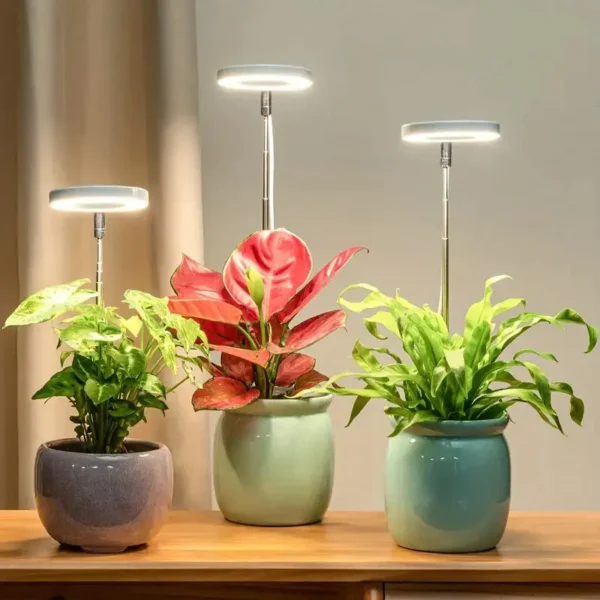 LED Grow Light Full Spectrum Adjustable Dimmable Plant Lamp with Timer for Indoor Plants