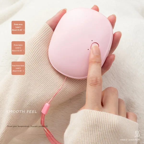 Portable Mini Hand Warmer – USB Rechargeable, 3-Level Adjustable Temperature - Image 2