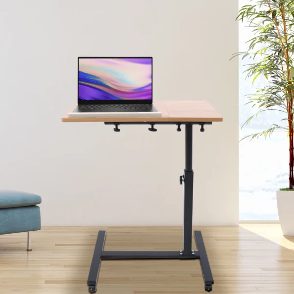 Adjustable Laptop Desk 360° Rotating Tabletop Mobile Stand Home Office Tray Standing Rolling Study Table Computer Workstation - Image 3