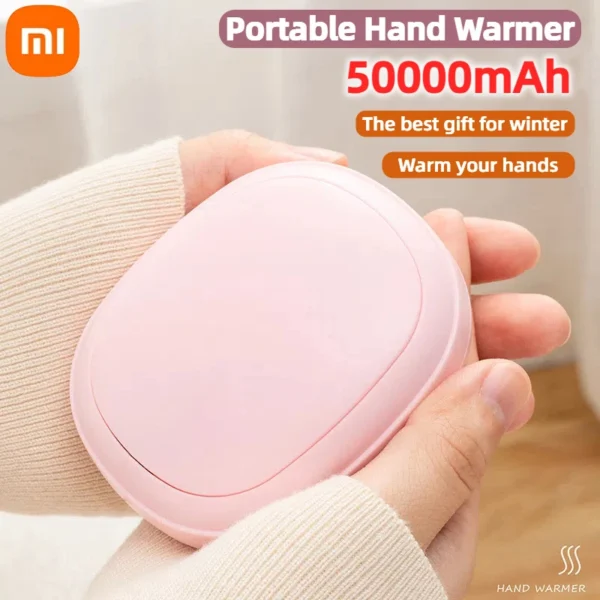 Portable Mini Hand Warmer – USB Rechargeable, 3-Level Adjustable Temperature