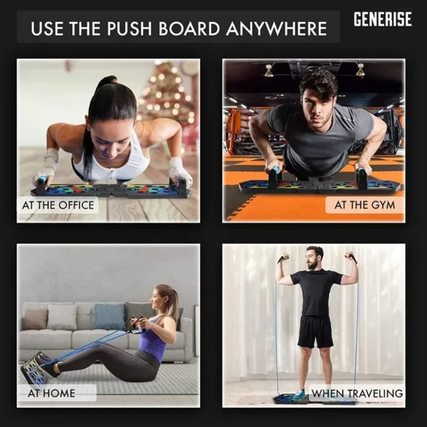 21-in-1 Portable Push-Up Board Folding Exercise Station - Image 5