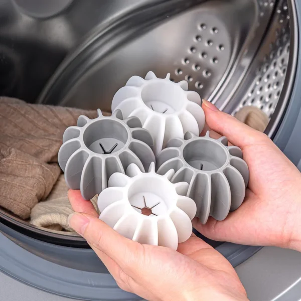 Laundry Ball Reusable Silicone Clothes Hair Cleaning Tools Pet Hair Remover Washing Machine Cat Hair Catcher Laundry Ball - Image 2