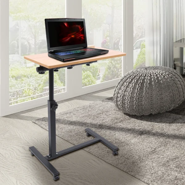 Adjustable Laptop Desk 360° Rotating Tabletop Mobile Stand Home Office Tray Standing Rolling Study Table Computer Workstation - Image 2
