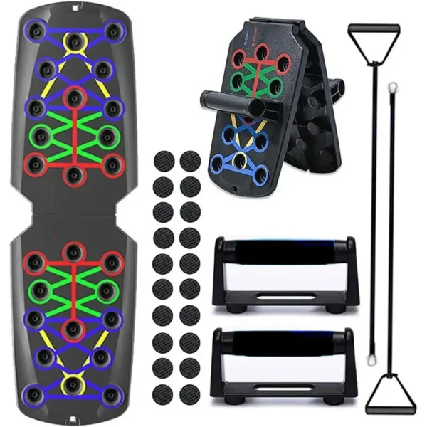 21-in-1 Portable Push-Up Board Folding Exercise Station